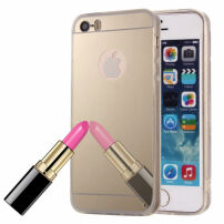 Zrkadlový ochranný kryt pre iPhone 5 / 5S / SE (2016) – zlatý