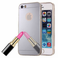Zrkadlový ochranný kryt pre iPhone 5 / 5S / SE (2016) – strieborný