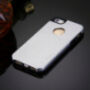 MOTOMO kovový ochranný zadný kryt pre Apple iPhone 5 / 5S / SE (2016) – strieborný