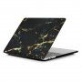 Matný kryt pre MacBook Air 13" (A1932 / A2179 / A2337) - čiernozlatý mramor