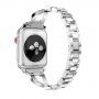 Kovový remienok posádzaný kamienkami pre Apple Watch Ultra 49mm / 46mm / 45mm / 44mm / 42mm - strieborný