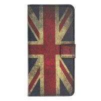 Peňaženkové puzdro so stojančekom retro vlajka UK pre iPhone 11 – farebné