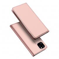 Dux Ducis flipové puzdro so stojančekom pre iPhone 11 Pro – ružovo-zlaté