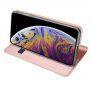 Dux Ducis flipové puzdro so stojančekom pre iPhone 11 – ružovo-zlaté