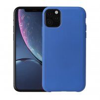 Howmark mäkký pogumovaný kryt pre iPhone 11 Pro Max – modrý