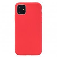 Kryt z mäkkého plastu pre iPhone 11 Pro – červený