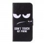Flipové puzdro so stojančekom Do not touch my phone pre iPhone 11 Pro – čierne