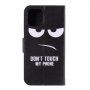Flipové puzdro so stojančekom Do not touch my phone pre iPhone 11 Pro – čierne