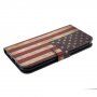 Flipové puzdro so stojančekom retro vlajka USA pre iPhone 11 Pro – farebné