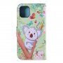 Flipové puzdro so stojančekom koala pre iPhone 11 Pro – farebné
