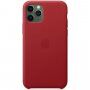 Originálny Apple kožený kryt pre iPhone 11 Pro Max – červený