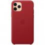 Originálny Apple kožený kryt pre iPhone 11 Pro Max – červený