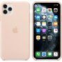 Originálny Apple silikónový kryt pre iPhone 11 Pro Max – pieskovo ružový