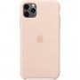 Originálny Apple silikónový kryt pre iPhone 11 Pro Max – pieskovo ružový