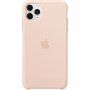 Originálny Apple silikónový kryt pre iPhone 11 Pro Max – pieskovo ružový