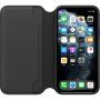 Originálne Apple Folio kožené flipové puzdro pre iPhone 11 Pro Max – čierne
