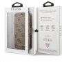 Guess 4G Book flipové puzdro pre iPhone 11 Pro – hnedé