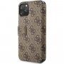 Guess 4G Book flipové puzdro pre iPhone 11 – hnedé