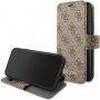 Guess 4G Book flipové puzdro pre iPhone 11 Pro Max – hnedé