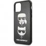 Karl Lagerfeld & Choupette kryt pre iPhone 11 Pro Max – čierny