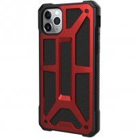 UAG Monarch odolný kryt pre iPhone 11 Pro Max – červený