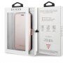 Guess Iridescent Book peňaženkové puzdro pre iPhone 11 – ružové
