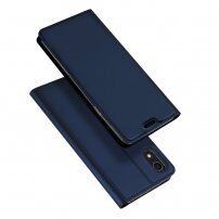 Dux Ducis flipové puzdro pre iPhone XR – tmavomodré