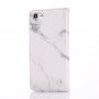 Flipové puzdro so vzorom mramoru pre iPhone 7 / 8 – sivé