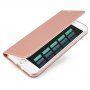 Dux Ducis flipové puzdro so stojančekom pre iPhone 7 / 8 – ružovo-zlaté
