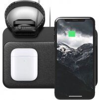 Nomad Base Station bezdrôtová nabíjačka pre Apple Watch/iPhone/AirPods – čierna