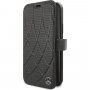 Mercedes Quilted Perf flipové puzdro pre iPhone 11 Pro – čierne