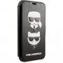 Karl Lagerfeld flipové puzdro so slotmi na karty pre iPhone 11 – čierne