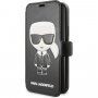 Karl Lagerfeld Ikonik flipové puzdro pre iPhone 11 – čierne