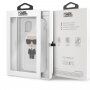 Karl Lagerfeld Glitter Iconic kryt pre iPhone 11 Pro Max – strieborný