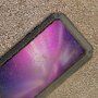Superodolné puzdro z kovu, silikónu a tvrdeného skla pre iPhone 11 Pro Max – čierne