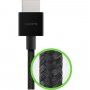 BELKIN Ultra HD vysokorýchlostný opletený kábel HDMI 2.1 / HDMI 2.1 pre Macbook - 1 m - čierny