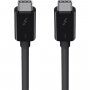 Belkin ThunderBolt 3 (USB-C / USB-C) dátový a napájací kábel pre iPhone / iPad / MacBook / AirPods - 0,8 m - čierny