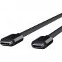 Belkin ThunderBolt 3 (USB-C / USB-C) dátový a napájací kábel pre iPhone / iPad / MacBook / AirPods - 0,8 m - čierny