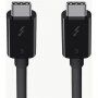 Belkin ThunderBolt 3 (USB-C / USB-C) dátový a napájací kábel pre iPhone / iPad / MacBook / AirPods - 0,8 m - čierny