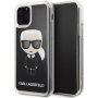 Karl Lagerfeld kryt s presýpacími trblietkami pre iPhone 11 Pro Max – čierny