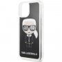 Karl Lagerfeld kryt s presýpacími trblietkami pre iPhone 11 Pro Max – čierny