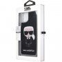Karl Lagerfeld kryt s presýpacími trblietkami pre iPhone 11 Pro Max – čierny