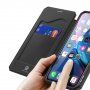 Dux Ducis flipové puzdro so slotom na karty pre iPhone XR - čierne