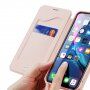 Dux Ducis flipové puzdro so slotom na karty pre iPhone XR - ružové