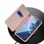 Dux Ducis flipové puzdro so slotom na karty pre iPhone XR - ružové
