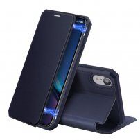 Dux Ducis flipové puzdro so slotom na karty pre iPhone XR - modré