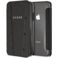 Guess Kaia Book case puzdro pre iPhone XS Max – čierna