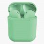 InPods 12 bezdrôtové Bluetooth slúchadlá s nabíjacím puzdrom pre Apple zariadenia - zelená