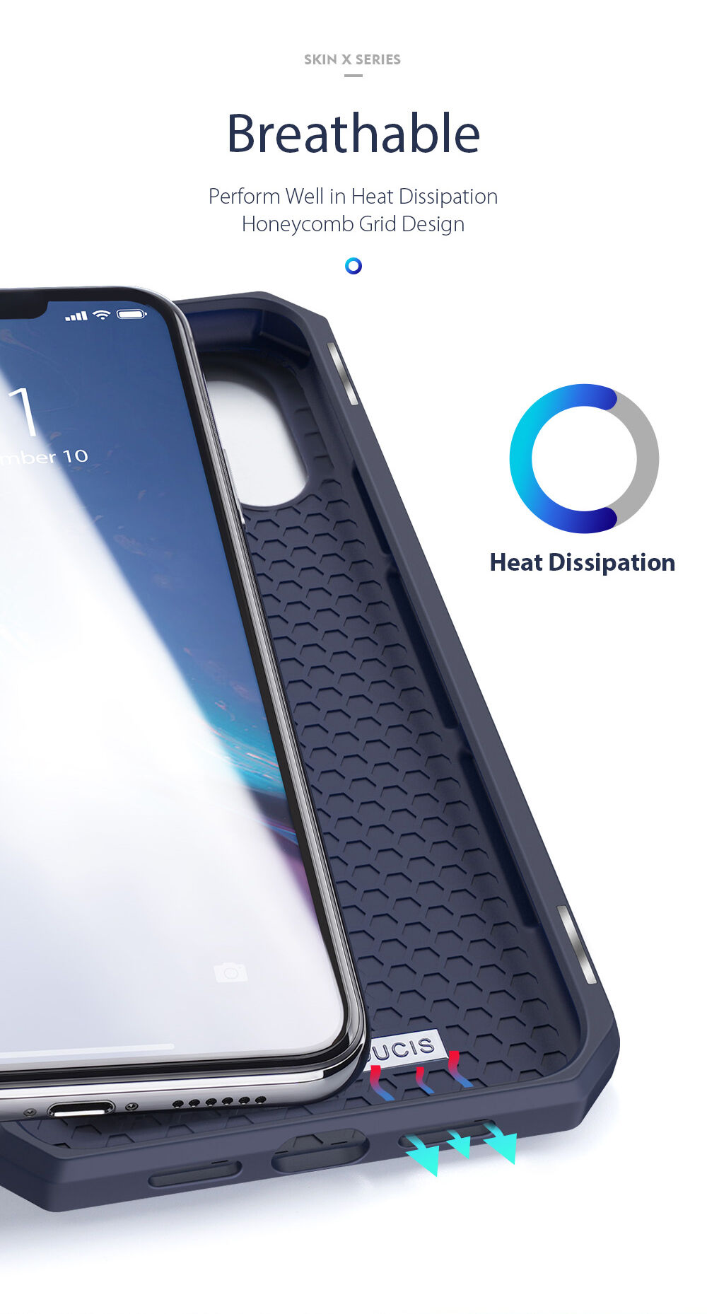 Dux Ducis flipové puzdro so slotom na karty pre iPhone XR - modré