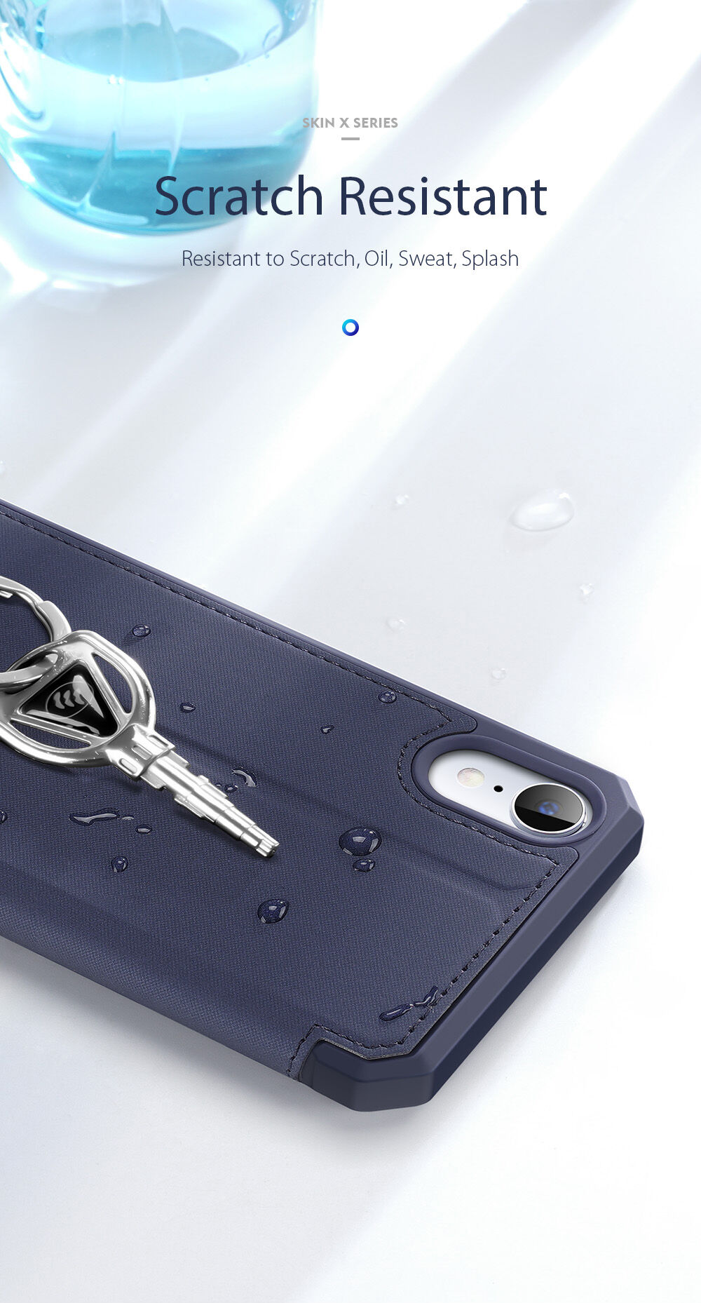 Dux Ducis flipové puzdro so slotom na karty pre iPhone XR - ružové